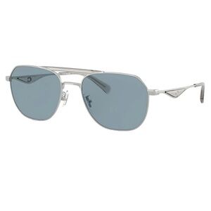 Coach Pilot Aviator Silver and Blue Sunglasses